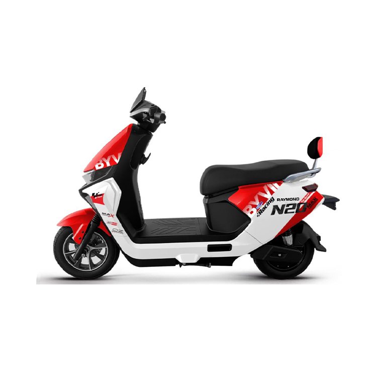 N20 sport red‑white electric scooter 800W 72V32AH tubeless tire front disc rear drum brake CKD wholesale export