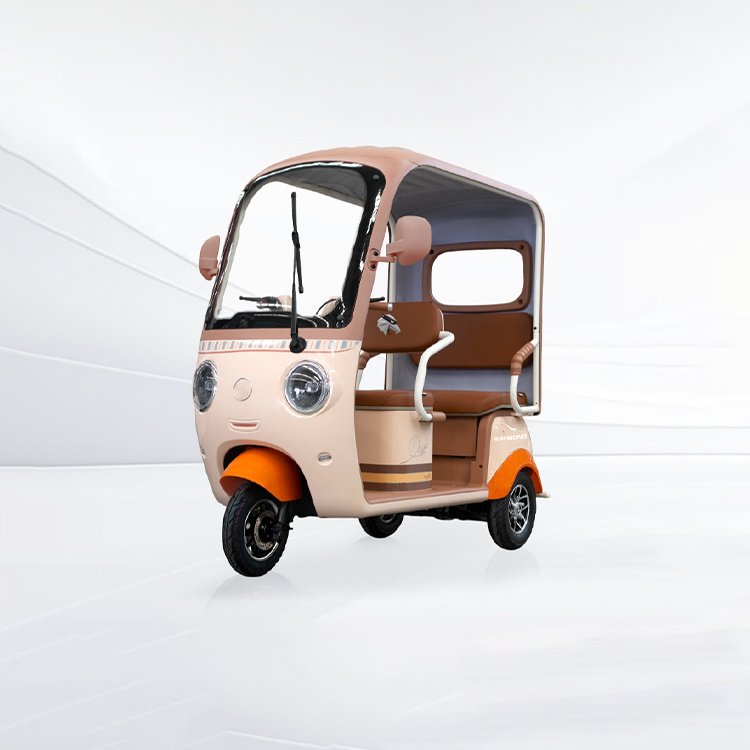 Chunfeng‑3 enclosed cabin electric passenger tricycle multi‑color 3‑wheel electric vehicle