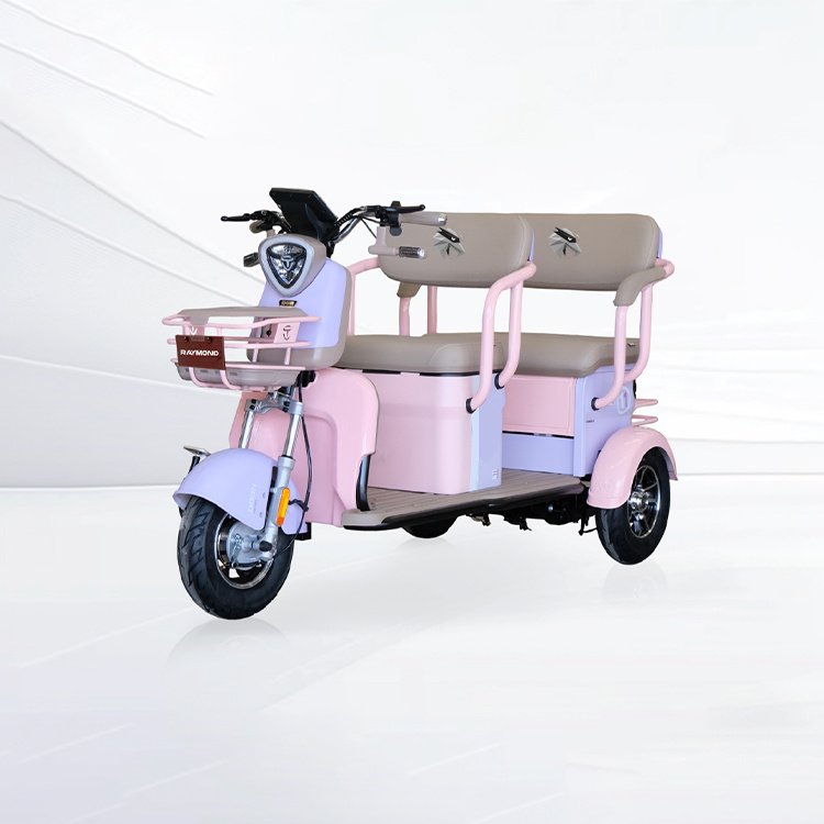 Feitian 9Pro leisure electric passenger tricycle dual‑tone 3‑wheel vehicle for B2B wholesale