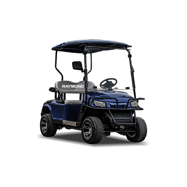 LK 2‑seater compact electric golf cart with turf tires and aluminum alloy wheels