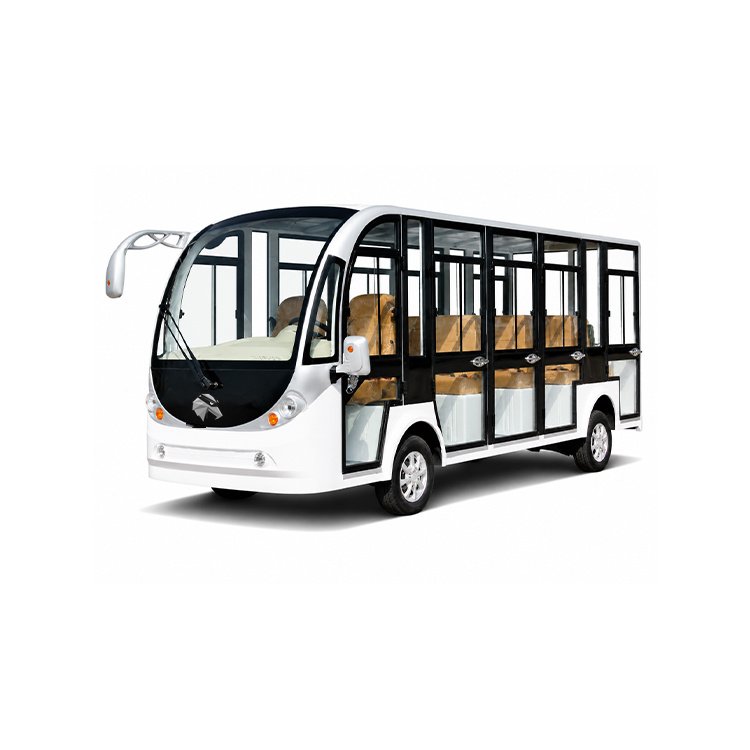 14‑seater fully enclosed glass cabin electric sightseeing bus weather‑proof tourist shuttle