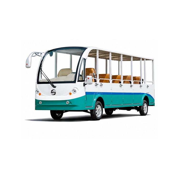 17‑seater semi‑enclosed electric sightseeing bus large capacity tourist shuttle