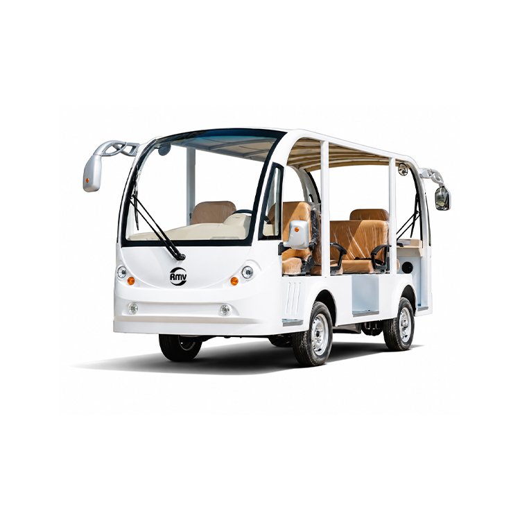 Bidirectional driving electric sightseeing bus reversible direction tourist shuttle cart